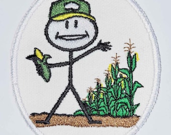 Iron-On Patch - FARMER-CORN
