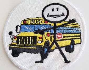 アイロン接着パッチ - バス運転手