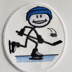 Iron-On Patch - HOCKEY PLAYER