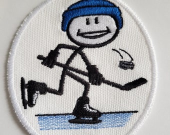 Iron-On Patch - HOCKEY PLAYER