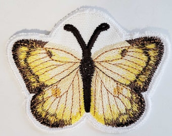 Iron-On Patch - ORANGE SULFUR BUTTERFLY