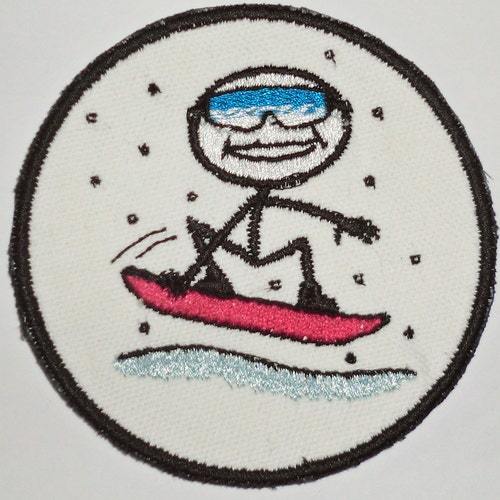 2 Skate/snow Boarding Merit Badge Patch Any Color Etsy
