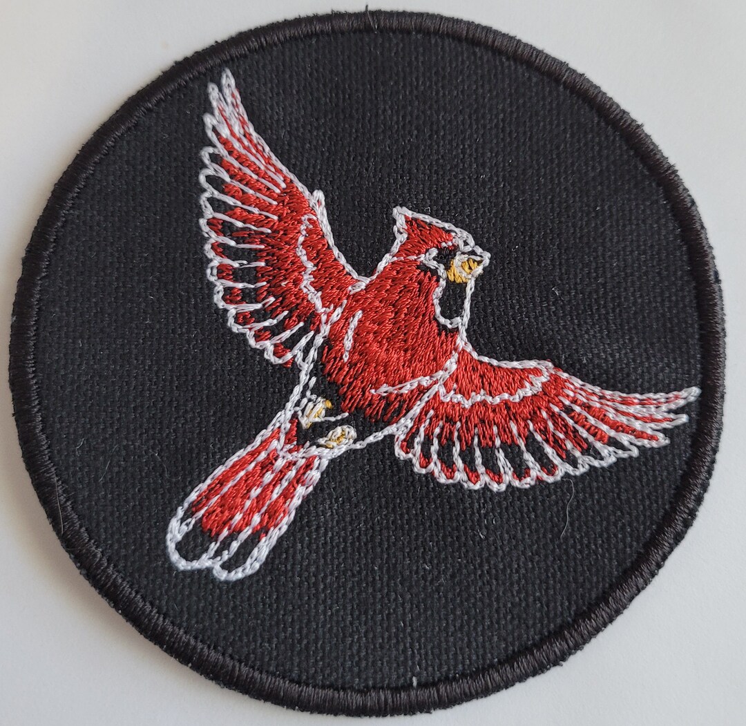 Iron-on Patch- CARDINAL - Etsy