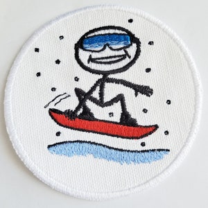 Iron-On Patch - SNOW BOARDING