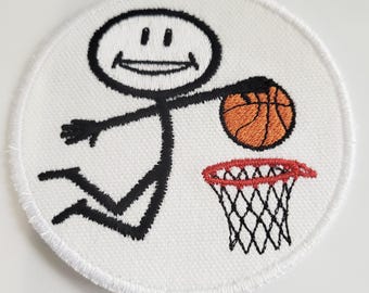 Iron-On Patch - BASKETBALL PLAYER
