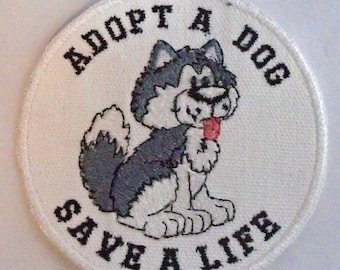 Iron-On Patch - ADOPT a DOG