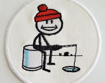 Iron-On Patch -  ICE FISHING