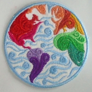 Iron-On Patch - COLORFUL EARTH