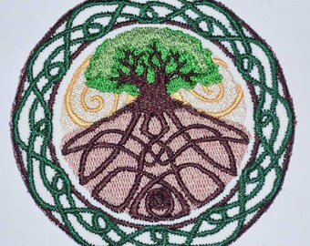 Iron-On Patch - CELTIC TREE of LIFE