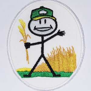 Iron-On Patch - FARMER-WHEAT