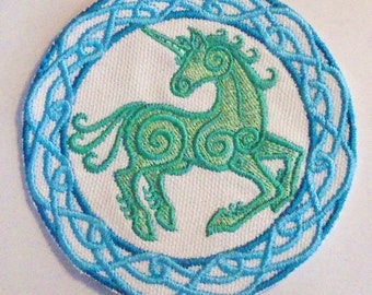 Iron-On Patch - CELTIC UNICORN