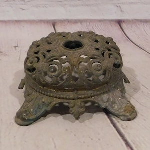 Ornate Brass Lamp Base, Restoration Lamp Part, LL58
