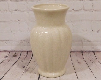 Pottery Crackle Glaze Vase, Vintage Pottery Vase, PV621