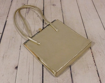 Vintage Gold Evening Bag with Rhinestones, Made in England, Cocktail Bag, Something Old Wedding, CA12