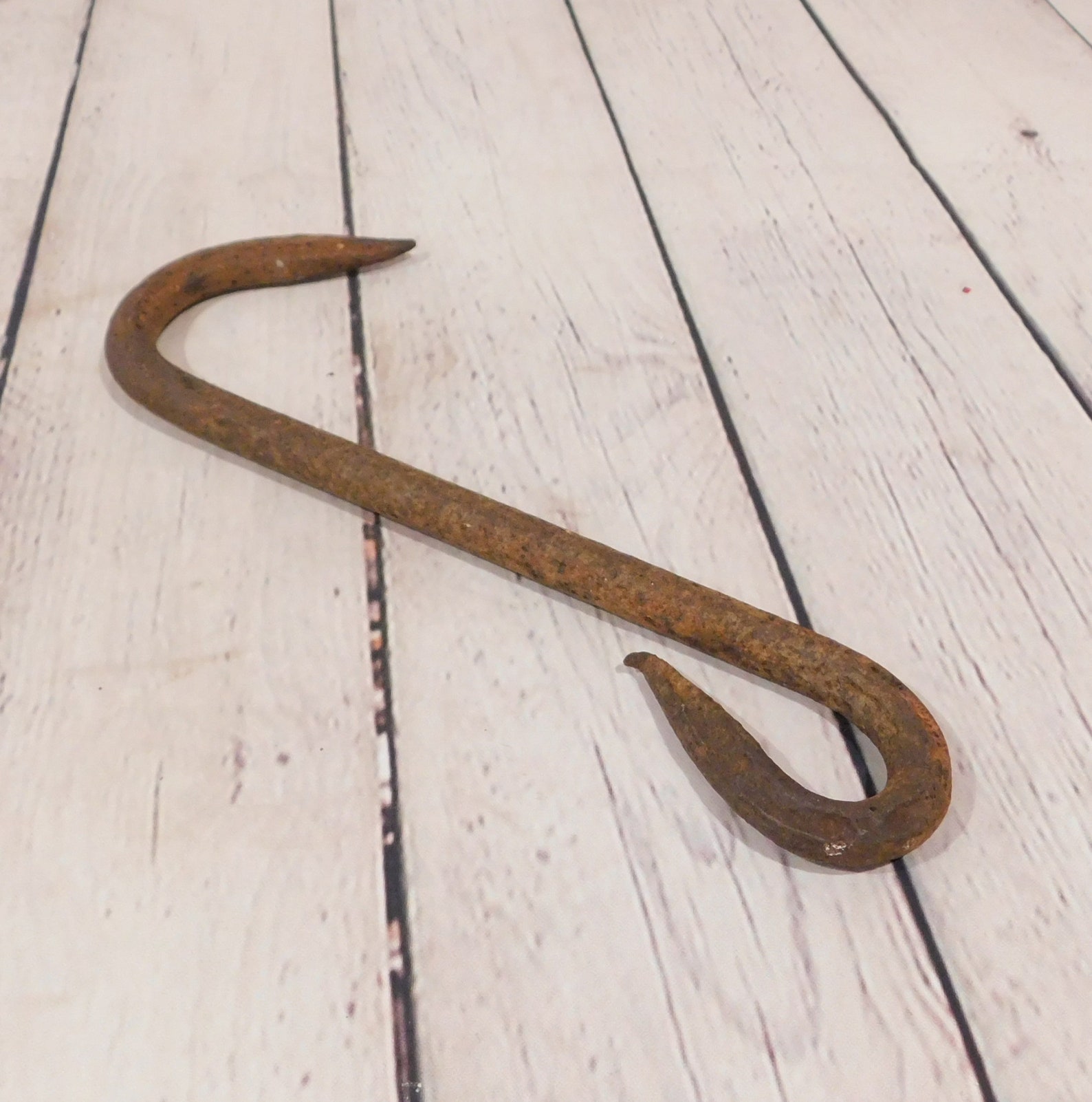 Vintage Iron Hook Meat Hook Butcher Hook Industrial Etsy