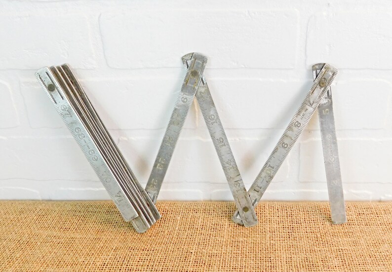 Craftsman Vintage Aluminum Folding Foot Rule 6 Length Tools Measuring Tool Carpentry Woodworking