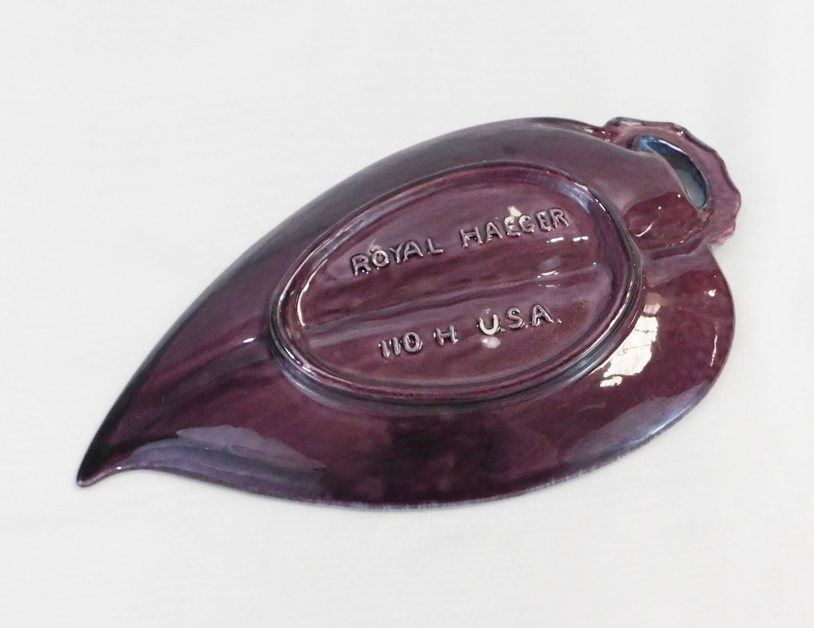 Royal Haeger Ashtray Leaf Form Ashtray Vintage Pottery Mid Etsy