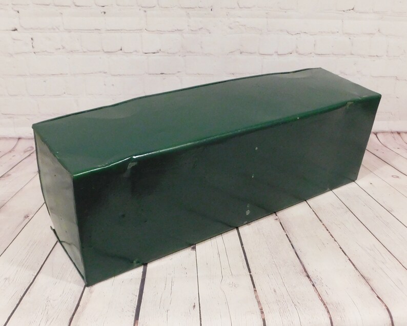 Antique Green Wicker Plant Stand With Metal Planter Insert Etsy