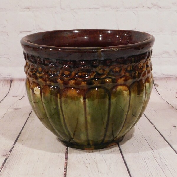 Pottery Jardiniere Etsy