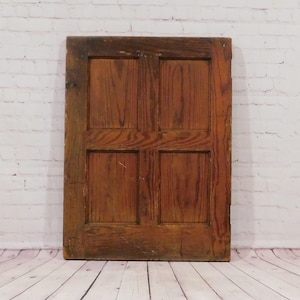 Architectural Salvage, Old Wood Door, Raised Panel Door, 28 7/8&quot;H x 21 5/8&quot;W, D02