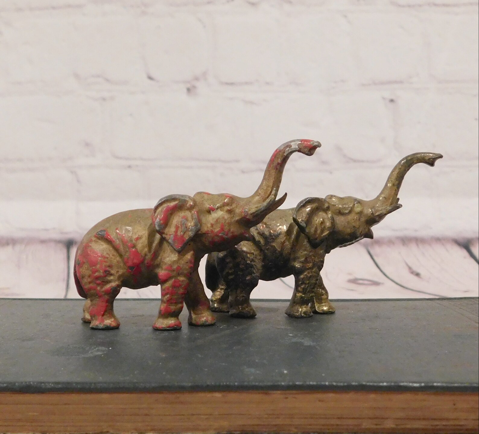 Miniature Brass Elephants Etsy
