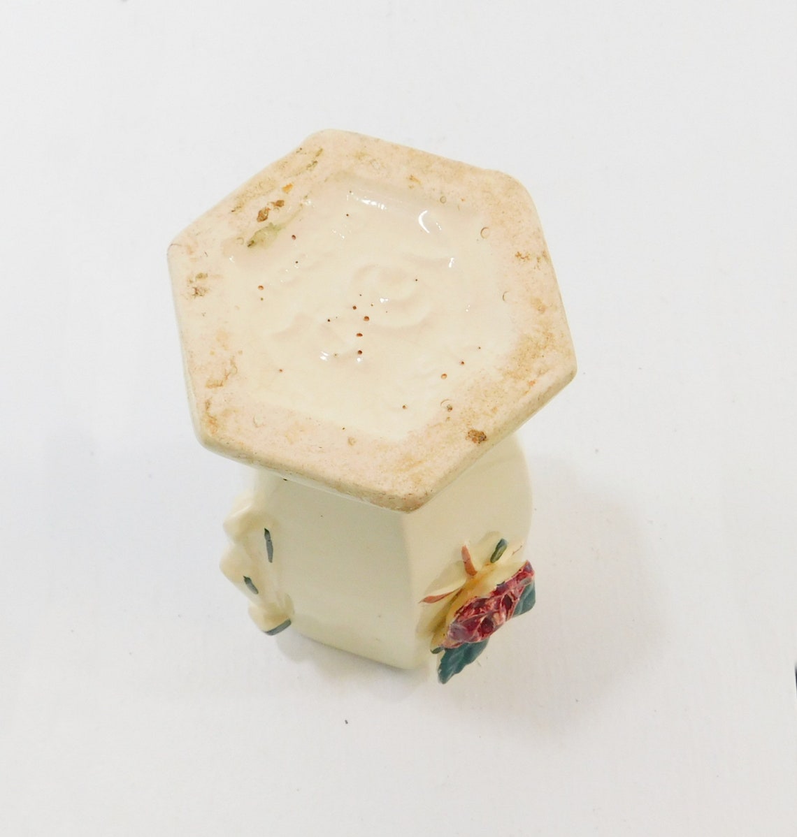 Vintage McCoy Pottery Bud Vase with Applied Flower PV132 Etsy