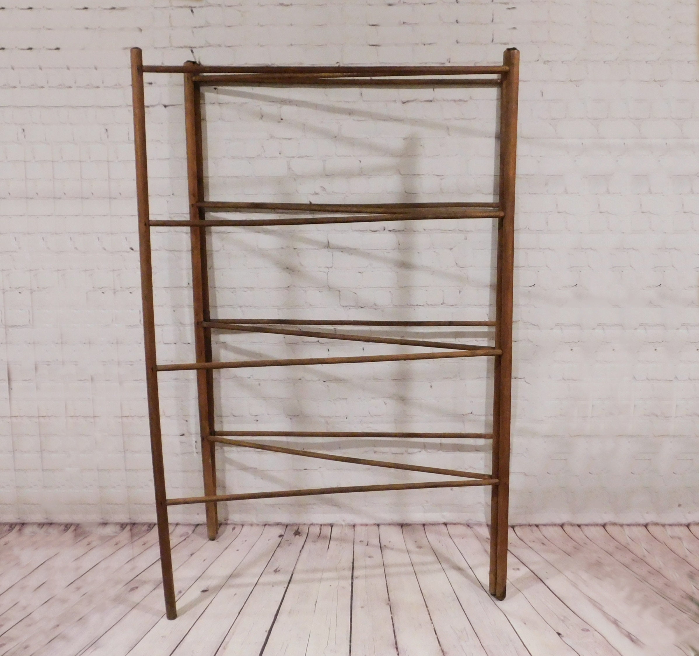 Antique Drying Rack, Wood Laundry Stand, Clothes Dry Rack 