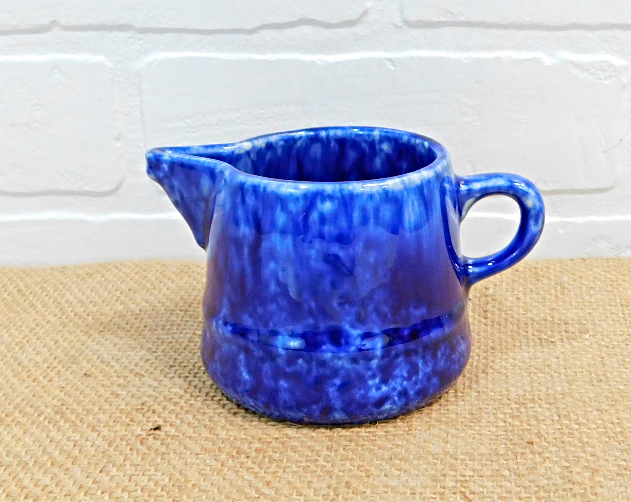 Blue Sponge Ware Stangl Pottery Vintage Stangl Blue Caughley Etsy