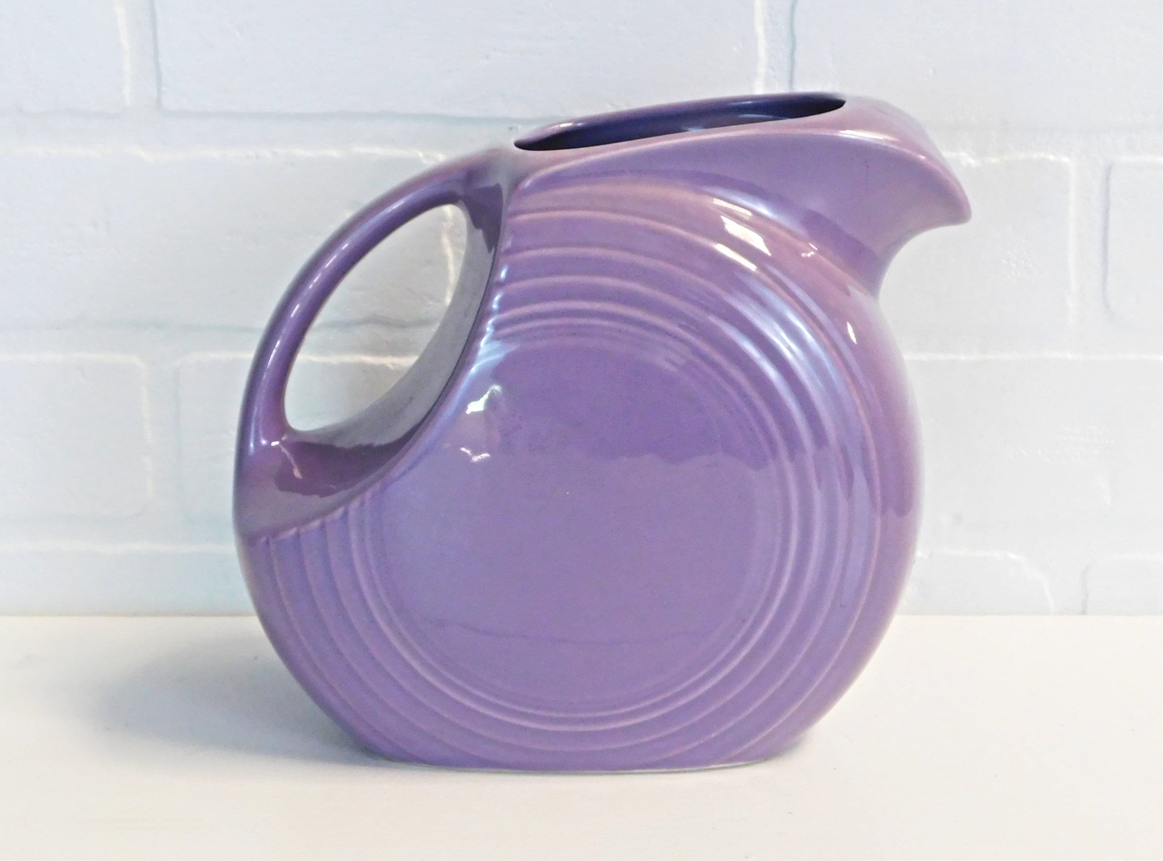 Fiestaware Lilac Large Disk Pitcher Vintage Fiesta Ware Homer