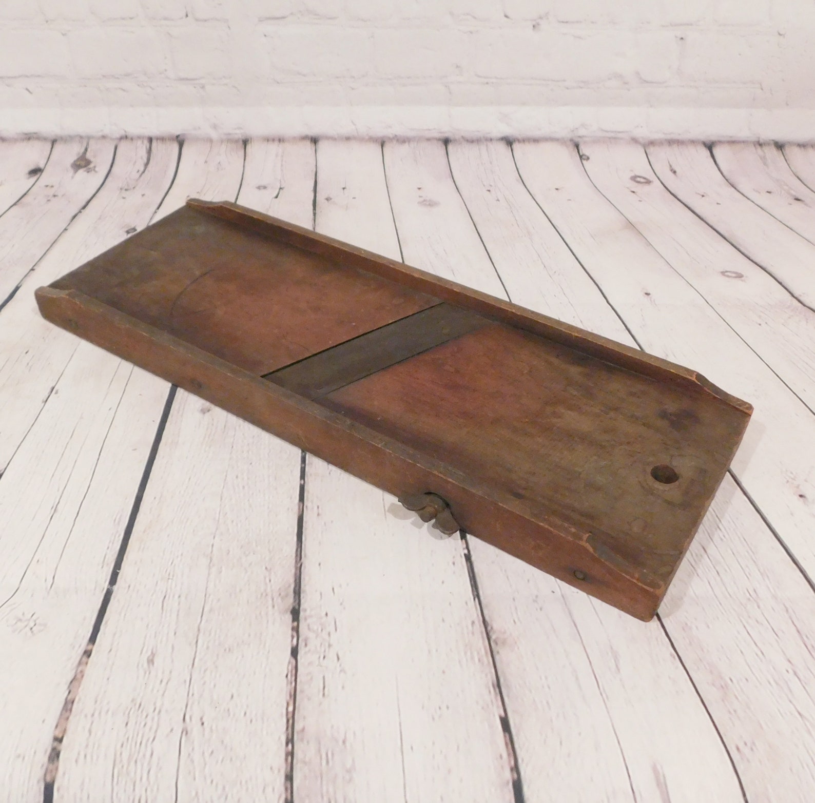 Vintage Wooden Cabbage Cutter Henry Disston & Sons Etsy