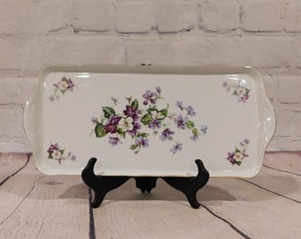 Vintage 1946 Leander RGK China De Bohème Deviled Egg Round Dainty