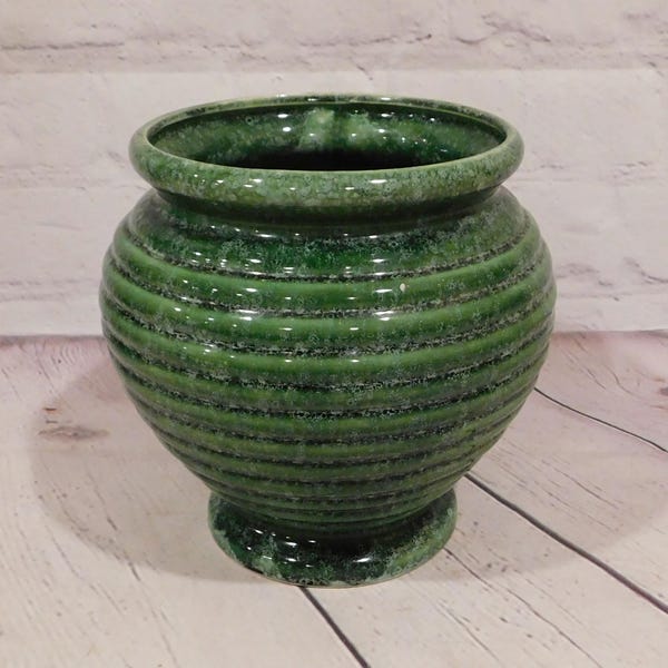 Jardinera estilo colmena vintage, Hull Pottery, PV774