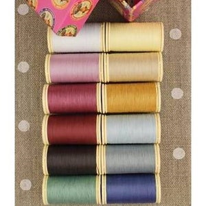 Patchwork Thread Fil au Chinois #3 Vintage Tones Asst Set of 12 w/Box