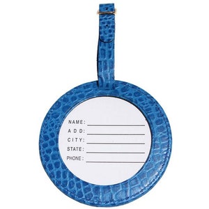 Lee Luggage ID Tag Leather ~ Choose Your Color!!