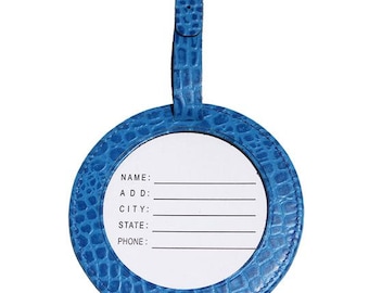 Lee Luggage ID Tag Leather ~ Choose Your Color!!