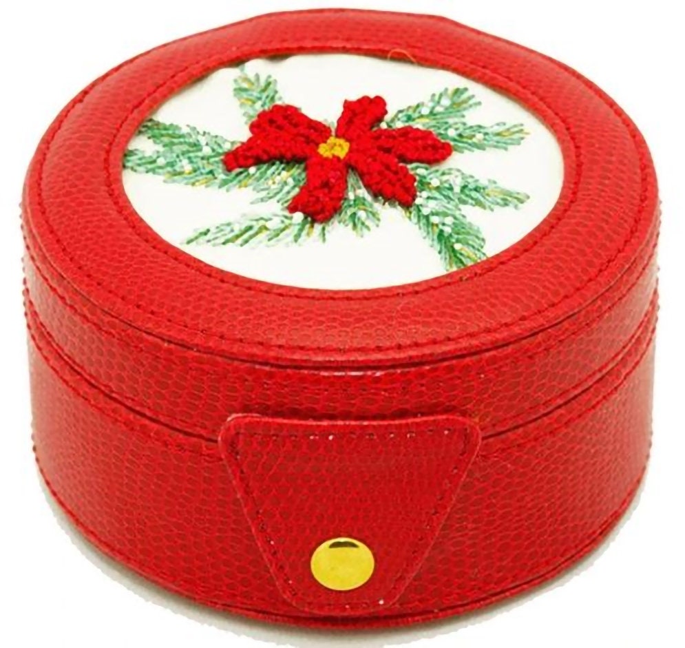 Needlepoint Lee Gift Box Leather Choose Your Color Etsy