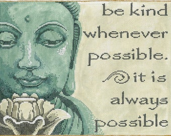 Needlepoint Handpainted Sandra Gilmore Kindness
