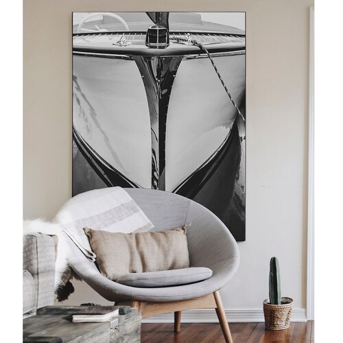 Vintage Wooden Boat Print Coastal Wall Art Lake House Decor Etsy