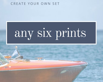 Any Set of 6 PRINTS, Customize, Mix & Match, Home Decor Fine Art Prints