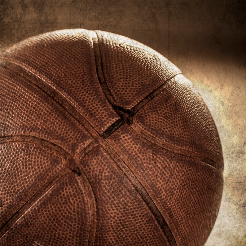 Vintage Sports Wall Art Set of 4 Prints Basketball Etsy