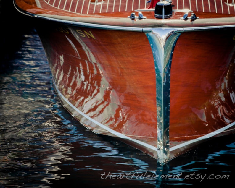 Nautical art Coastal decor Chris craft wall art Wood Boat
