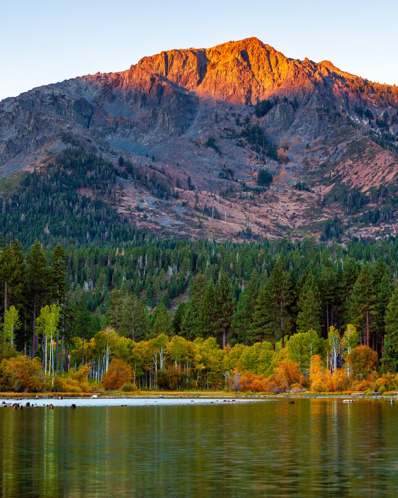 Mount Tallac Lake Tahoe Sunrise Fine Art Print Mountain Etsy