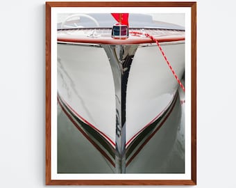 Vintage Nautical Boat Photography: Wall Art for Lake House in Black and White or Color, Coastal Beach Decor | Print, Canvas or Metal