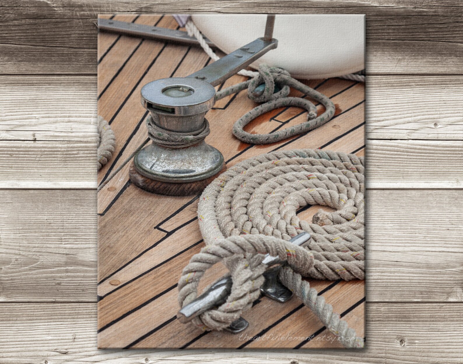 Nautical Decor Boat Deck Rope & Cleat Fine Art Photography Etsy