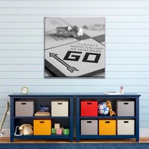 Game Room Decor, Board Game Art, Classic Board Game Black and White Photography, Wall Art for Play Room | Print, Canvas or Metal image 8