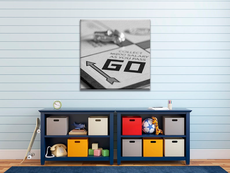 Game Room Decor, Board Game Art, Classic Board Game Black and White Photography, Wall Art for Play Room | Print, Canvas or Metal image 8