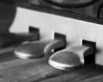 Piano picture, Music decor, Music room, Home decor vintage, Piano wall art, Music gifts, , Vintage Piano No.2 Pedals