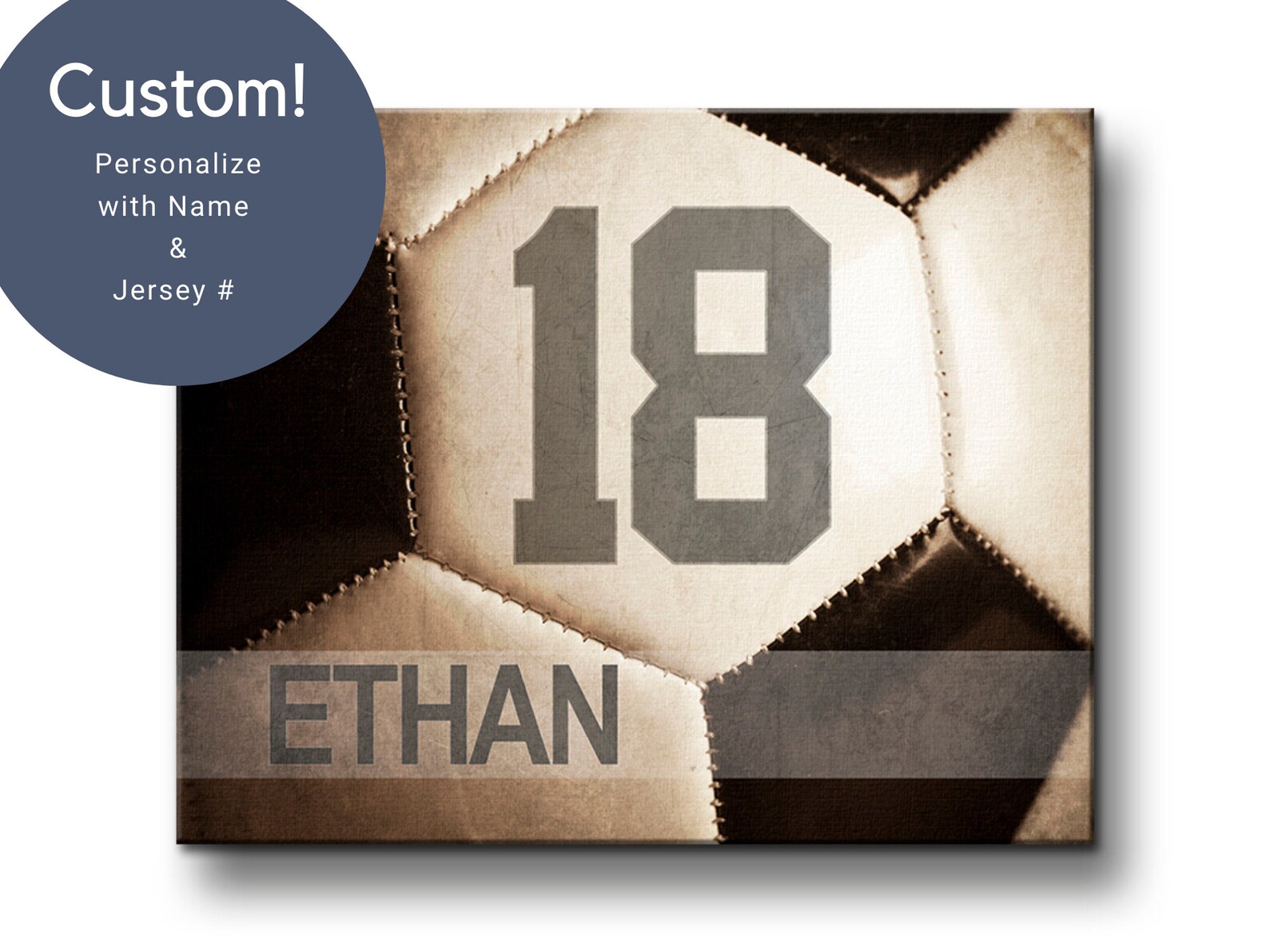 Personalized Soccer Print Girls &amp; Boys Soccer Gifts Sports - Etsy
