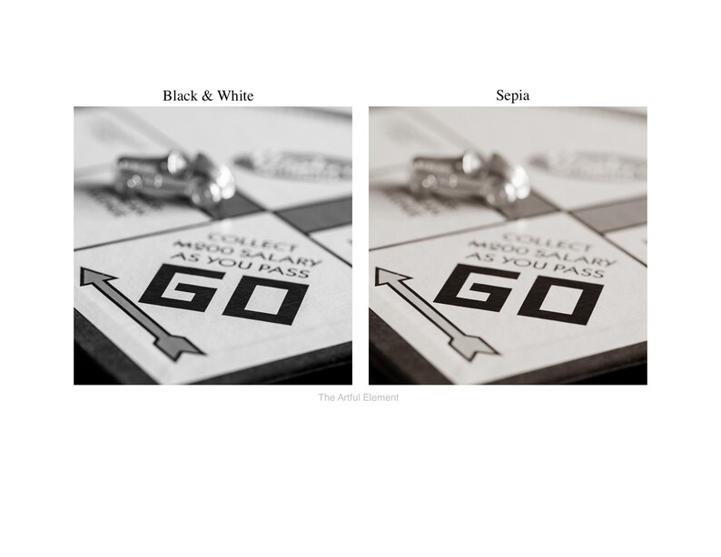 Game Room Decor, Board Game Art, Classic Board Game Black and White Photography, Wall Art for Play Room | Print, Canvas or Metal image 4
