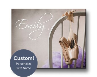 Personalized ballet gift, Ballet print with name, Ballerina decor, Teen Girls Room Decor, Dance wall art, Pointe